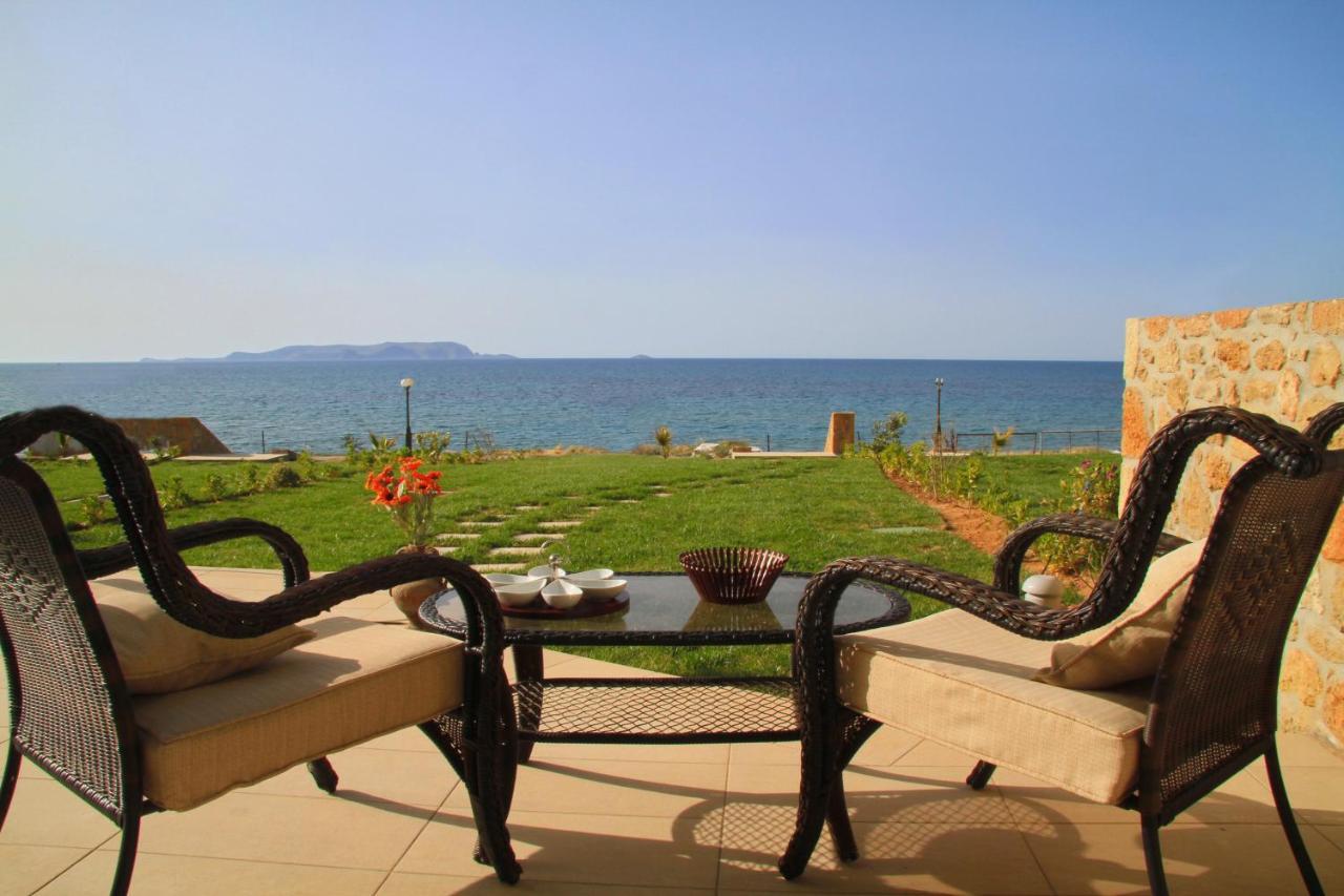 Sea View Beachfront Villa Maria Goúvai Ngoại thất bức ảnh