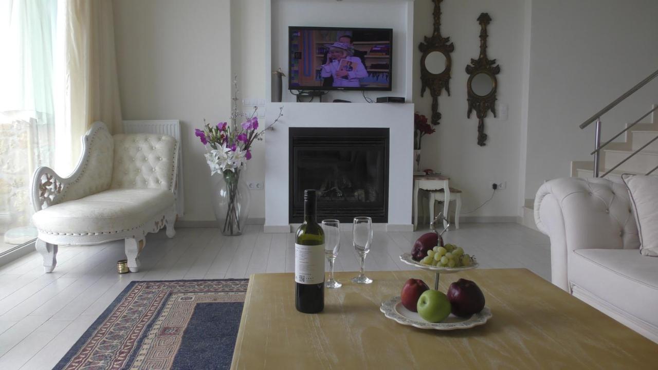 Sea View Beachfront Villa Maria Goúvai Ngoại thất bức ảnh